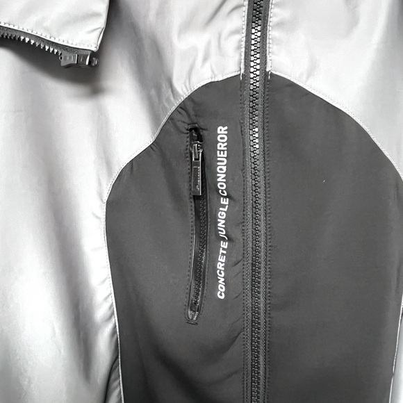 Puma Conqr Full Zip Jacket Mens Black, Silver Casual Athletic Outerwear Size L - Picture 7 of 11